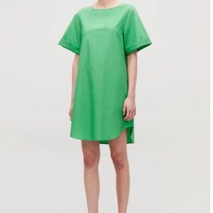 COS Green A Line Dress Size 12 but roomy